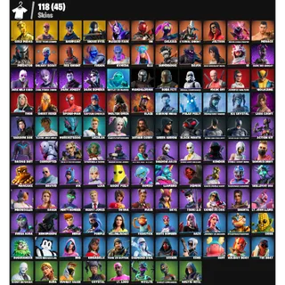 🎮 Fortnite GRAIL Account – 118 Skins | PC/PSN/XBOX | Gold Midas ⚡ Leviathan Axe | Lara Croft | STW Deluxe | 45 EX | FA ✅