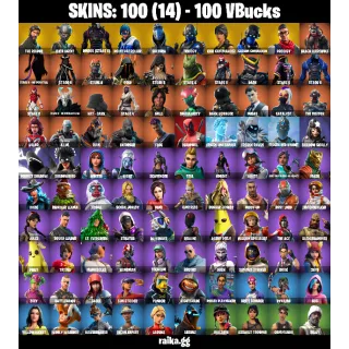 [PC/PSN/XBOX] | Fortnite Account — 100 Skins | The Reaper✨ + Omega (Stage 5) | Take The L | 46 EX