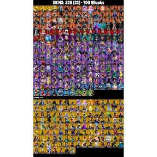 [PC/PSN/XBOX] – [220 Skins] 💎Triple Gold 💎Naruto 💎Ahsoka Tano 💎Darth Vader 💎John Wick + ⚡Merry Mint Axe + ⚡Take The Elf