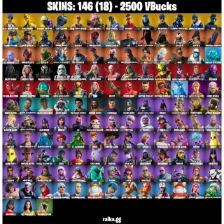 [PC/PSN/XBOX] — 146 Skins | OG STW, Blue Team Leader, Gold Midas, Sultura | 143 EX | 2500 VB | FA