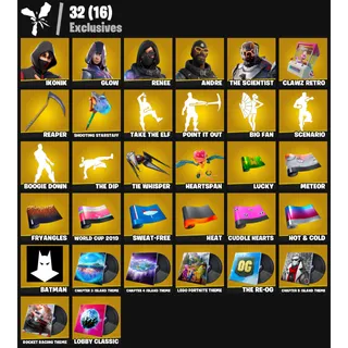 [PC/PSN/XBOX] - 85 Skins | IKONIK ❤️ | Glow 💜 | Scenario 💎 | Reaper 💎 | FA ✅