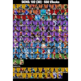 🎮 Fortnite – 102 Skins  | Rogue Agent | Gold Eternal Knight | Mogul Master | Cobalt Snowfoot | Full Marvel Stack | FA