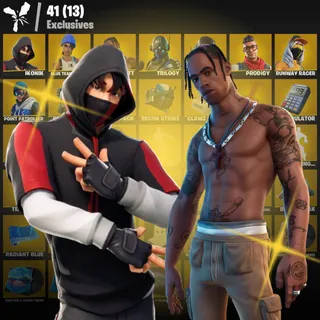 ✨ Fortnite Account | [68 Skins] | [PC/XBOX] | IKONIK ❤️ Travis Scott 🔥 | Blue Team Leader 💎 | Scenario 🔥 | FA ✅