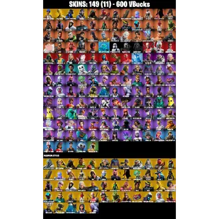 🎮 Fortnite LEGENDARY GRAIL – 149 Skins | Blue Team Leader | Gold Midas | Carbon Commando | Mako Glider | John Wick 