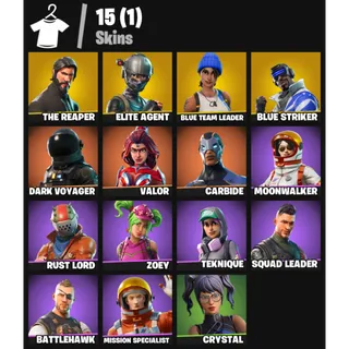 [15 Skins] | [PC/PSN/XBOX] | The Reaper 💎 Elite Agent 💎 Blue Team Leader 💎 Take The Elf 💎 Orange Justice | FA + EC ✅