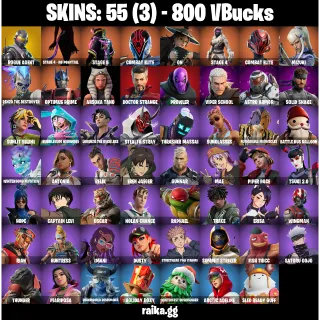 🎮 Fortnite Account — 55 Skins | Rogue Agent, Drift, Lynx, Zenith | Boogie Down + Toasty Roast | 20 EX | 800 VB | FA ✅