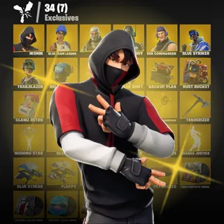 [114 Skins] | [PC/PSN/XBOX] | IKONIK ❤️ Blue Team Leader 💎 | Scenario 🔥 | Axe of Champions 🏆 | FA ✅