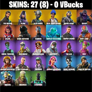 🎮 Fortnite OG GRAIL Account – 27 Skins | PC/PSN/XBOX | The Reaper | Glow | Elite Agent | Take The L | 21 EX  |  FA + EC  ⚡
