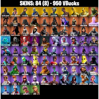 🎮 Fortnite GRAIL Account – 84 Skins | PC/PSN/XBOX | Black Knight | Sparkle Specialist | Travis Scott | The Reaper | Floss ⚡