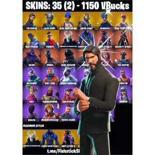 [PC] 35 skins | OG STW | The Reaper | Elite Agent | Blue Team Leader | Take The L | Blue Striker | Rogue Agent 1150 VB