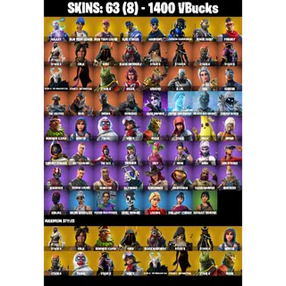 🎮 Fortnite GALAXY MEGA GRAIL + STW – 63 Skins | Galaxy | Blue Team Leader | Rose Team Leader | Warpaint | Carbon Commando