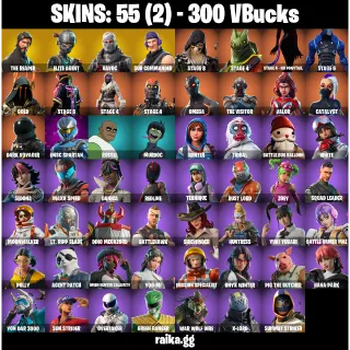  Fortnite Account — 55 Skins | The Reaper + Elite Agent | Havoc + Sub Commander | 26 EX | Take The L 