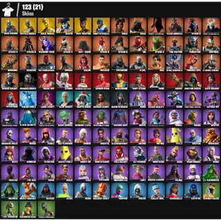 🎮 Fortnite OG STACKED – 123 Skins | Gold Midas 💎 | Leviathan Axe 💎 | Blue Squire 💎 | Royale Knight 💎 | FA ✅