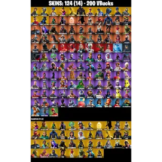 🎮 Fortnite GRAIL Account – 124 Skins + STW | The Reaper | WORLD CUP | Gold Midas | Elite Agent | 76 EX ⚡ | FA