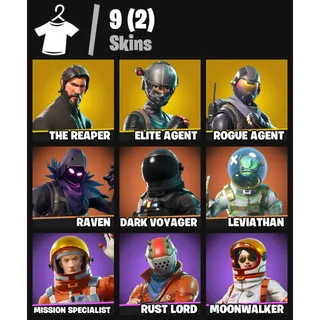 [9 Skins] | [PC/PSN/XBOX] | The Reaper 💎 Elite Agent 🔥 | Take The L 🔥| Trusty No. 2 | FA + EC ✅
