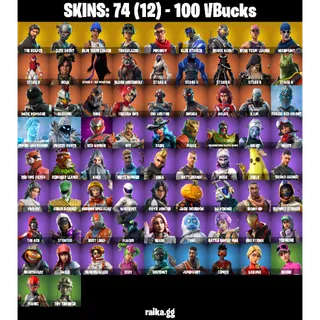 🎮 Fortnite  Account – [74 Skins] | [PC/XBOX] | The Reaper 💀 | Take The L  | 58 EX | OG STW ✅| FA ✅