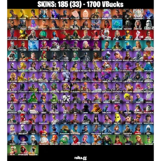 🎮 Fortnite Account – [185 Skins] | [PC/PSN/XBOX] | Travis Scott  ✨, Gold Midas, The Champion, Omegarok | FA ✅ | 1700 VB 💰
