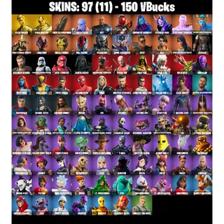🎮 Fortnite Account – 97 Skins | PC/PSN/XBOX | Gold Midas | Gold Brutus | Aloy's Spear | Knight's Treachery | FA + EC ✅