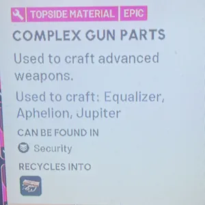 3x complex gun parts