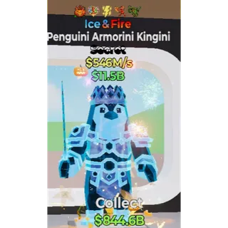 Fortnite Steal the Brainrot - Ice Fire Penguini Armorini Kingini