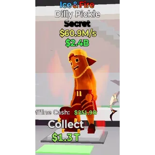 Fortnite Steal the Brainrot - Ice Fire Dilly Pickle 