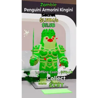 Fortnite Steal the Brainrot - Zombie Penguini Armorini Kingini