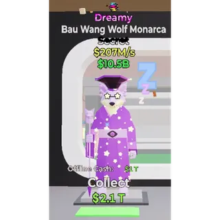 Fortnite Steal the Brainrot - Dreamy Bau Wang Wolf Monarca