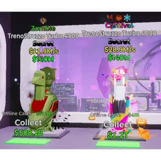 Fortnite Steal the Brainrot - Zombie & Carnival Trenostruzzo Turbo
