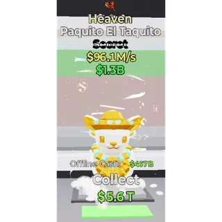 Fortnite Steal the Brainrot - Heaven Paquito El Taquito