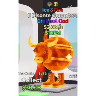 Fortnite Steal the Brainrot - Ice and Fire Il Bisonte Giuppitere