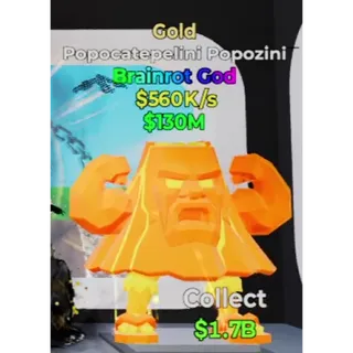 Fortnite Steal the Brainrot - Gold Popocatepelini Popozini