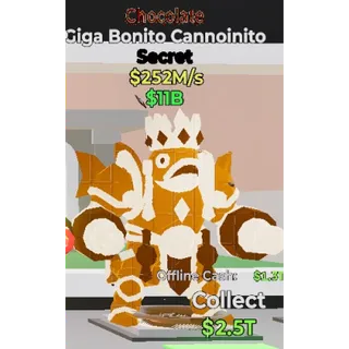 Fortnite Steal the Brainrot - Chocolate Giga Bonito Cannoinito