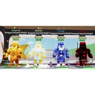 Fortnite Steal the Brainrot - x4 Penguini Armorini Kingini's