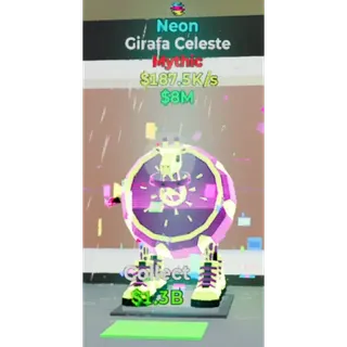 Fortnite Steal the Brainrot - Neon Girafa Celeste