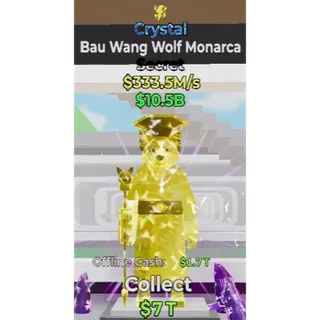 Fortnite Steal the Brainrot - Crystal Bau Wang Wolf Monarca