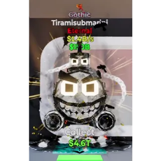 Fortnite Steal the Brainrot - Gothic Tiramisubmarini