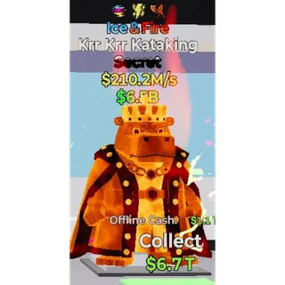 Fortnite Steal the Brainrot - Ice Fire Krr Krr Kataking