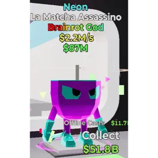 Fortnite Steal the Brainrot - Neon La Matcha Assassino