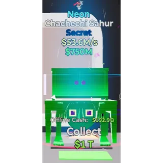 Fortnite Steal the Brainrot - Neon Chachechi Sahur 