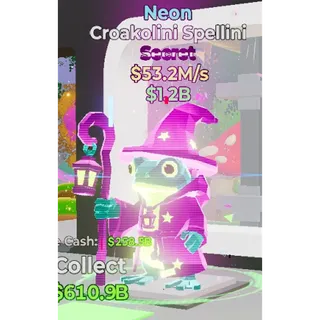Fortnite Steal the Brainrot - Neon Croakolini Spellini