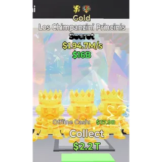 Fortnite Steal the Brainrot - Gold Los Chimpanzini Princinis