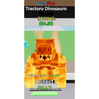 Fortnite Steal the Brainrot - Ice & Fire Tractoro Dinosauro