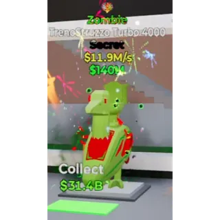 Fortnite Steal the Brainrot - Zombie TrenoStruzzo Turbo 4000