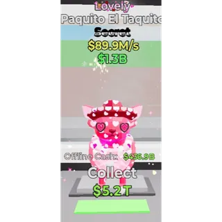 Fortnite Steal the Brainrot - Lovely Paquito El Taquito