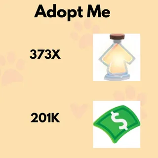 201K+ bucks and 373X portions 