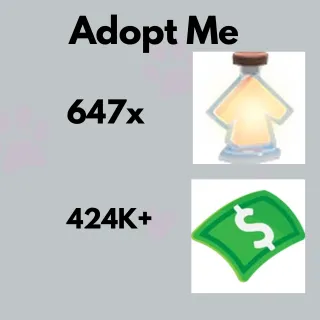 424k+ Bucks,  647x age up portions   