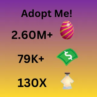 2.60M Candy Egg, 79K Bucks, 130X Potions & Pets and much more 