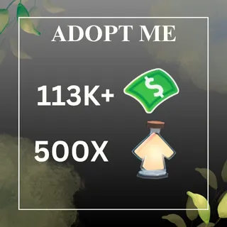 113K Bucks 500X Potions  