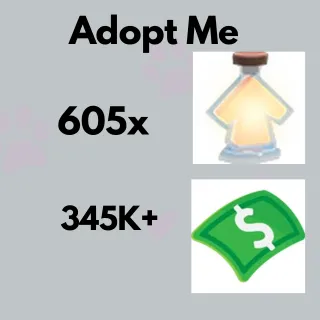 345k+ Bucks,  605x age up portions   in 1 account