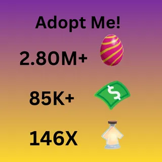 2.80M Candy Egg, 85K Bucks, 146X Potions & Pets and much more 